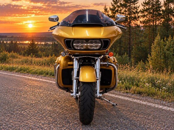 2017 Harley-Davidson Road Glide, золотистый, 1350000 рублей - вид 6