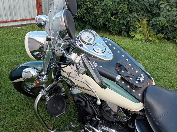 1997 Honda Shadow 400, зелёный, 385000 рублей - вид 3