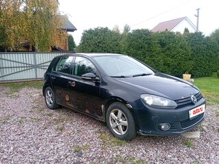 2010 Volkswagen Golf VI, чёрный, 550000 рублей, вид 2