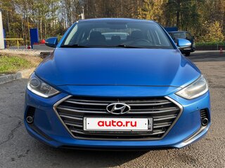 2016 Hyundai Elantra VI (AD), синий, 1490000 рублей, вид 2