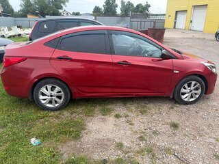 2015 Hyundai Solaris I Рестайлинг, красный, 545000 рублей, вид 2