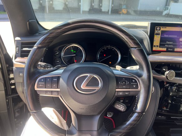 2021 Lexus LX 570 III Рестайлинг 2, чёрный, 9375000 рублей - вид 10