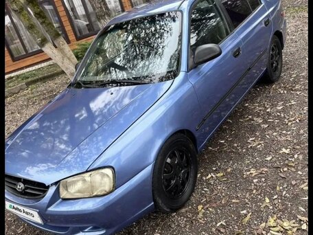 2001 Hyundai Accent II, голубой, 255000 рублей, вид 5