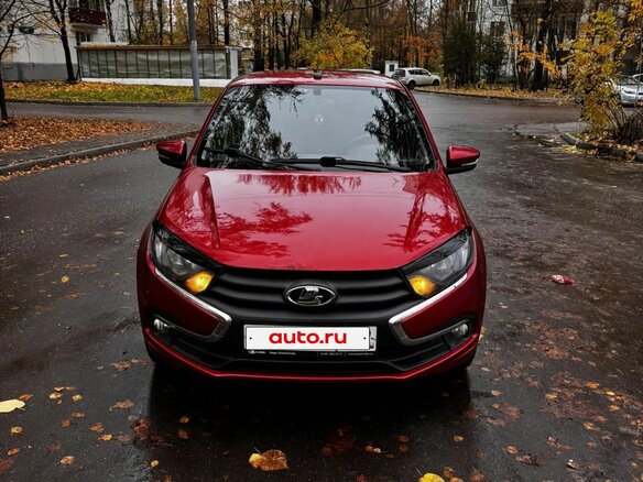 2021 Lada (ВАЗ) Granta I Рестайлинг, красный, 700000 рублей - вид 1