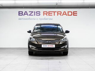 2014 Hyundai Solaris I Рестайлинг, коричневый, 1000000 рублей, вид 2