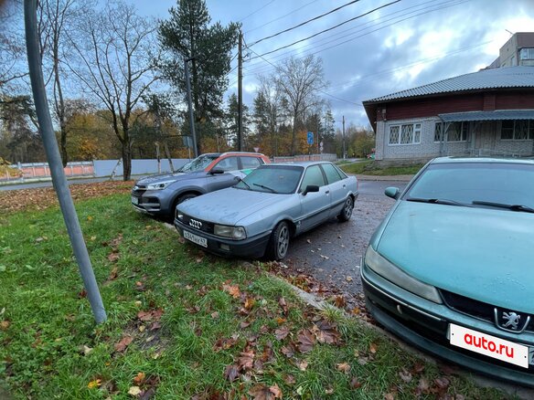 1990 Audi 80 IV (B3), синий, 110000 рублей - вид 3