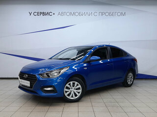 2018 Hyundai Solaris II, синий, 1189000 рублей, вид 1
