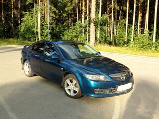 2006 Mazda 6 I (GG) Рестайлинг, синий, 350000 рублей, вид 1
