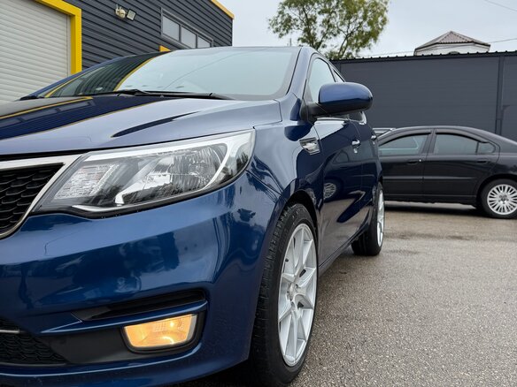 2016 Kia Rio III Рестайлинг, синий, 890000 рублей - вид 5