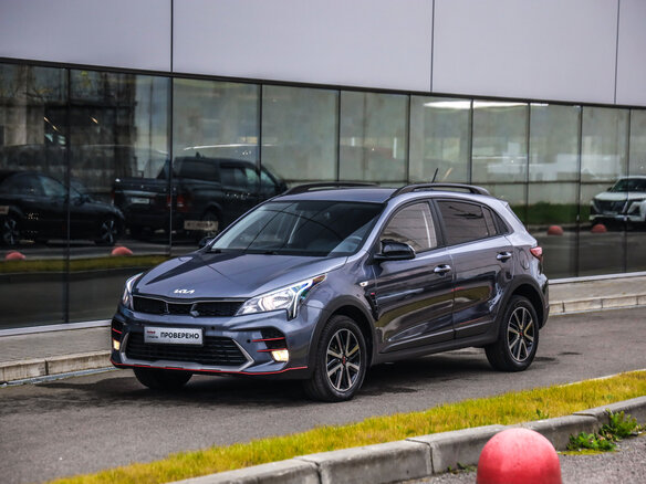 2021 Kia Rio X IV Рестайлинг, серый, 1950000 рублей - вид 2