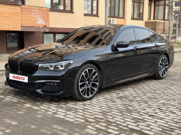 2018 BMW 7 серии 740d xDrive VI (G11/G12), чёрный, 3700000 рублей
