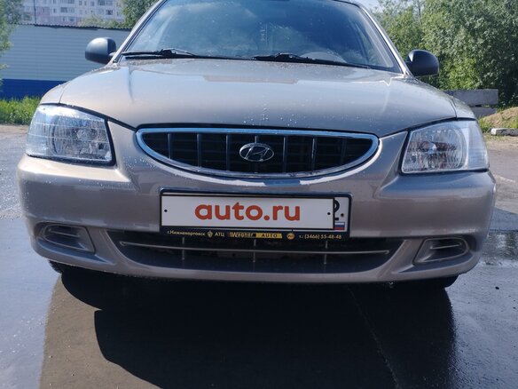 2008 Hyundai Accent ТагАЗ II, бежевый