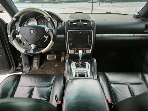 2003 Porsche Cayenne Turbo I (955), чёрный, 1500000 рублей - вид 13