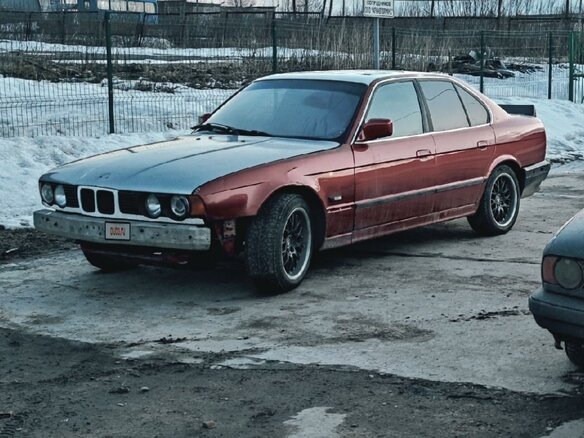 1989 BMW 5 серии 520i III (E34), красный, 120000 рублей - вид 2