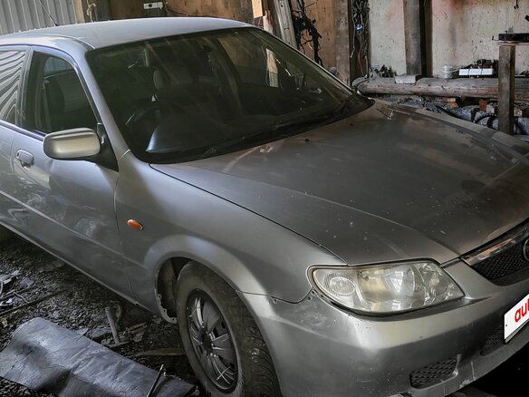 2002 Mazda AZ-Wagon II Рестайлинг, серебристый, 280000 рублей - вид 4