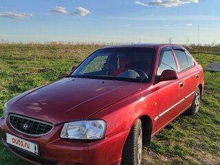 2005 Hyundai Accent ТагАЗ II, красный, 399000 рублей, вид 1