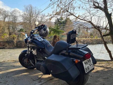 2011 Harley-Davidson Fat Bob, чёрный, 1050000 рублей, вид 5