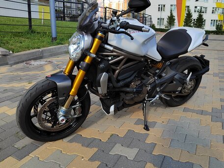 2014 Ducati Monster 1200, белый, 800000 рублей, вид 4