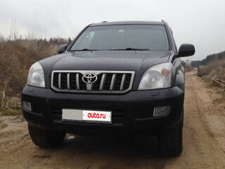 2008 Toyota Land Cruiser Prado 4-speed 120 Series Рестайлинг, чёрный, 2400000 рублей, вид 1