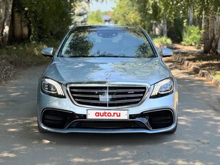 2018 Mercedes-Benz S-Класс AMG 63 AMG Long III (W222, C217) Рестайлинг, серебристый, 6700000 рублей, вид 2