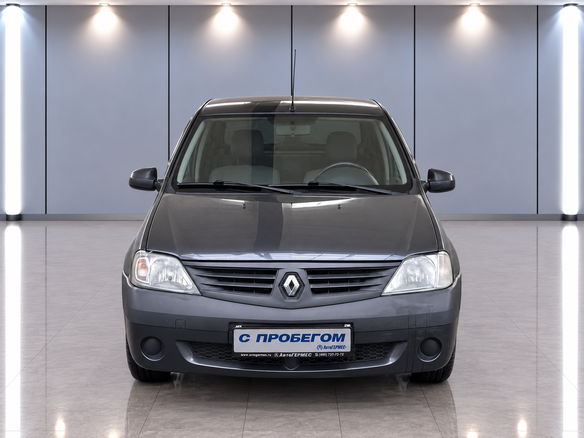 2009 Renault Logan I, серый, 370000 рублей - вид 1