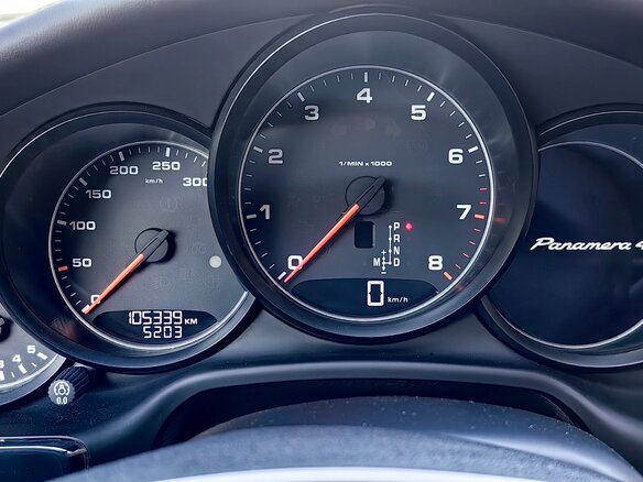 2015 Porsche Panamera 4 I Рестайлинг, синий, 3750000 рублей - вид 9