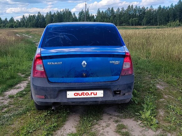 2007 Renault Logan I, синий, 115000 рублей - вид 1