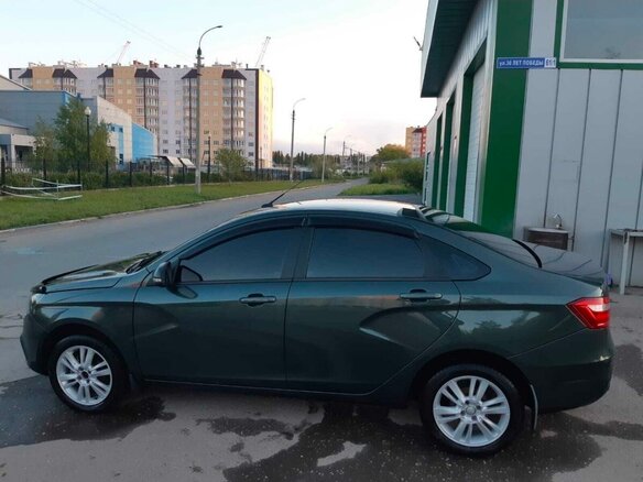 2017 Lada (ВАЗ) Vesta I, зелёный, 850000 рублей - вид 6