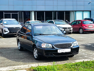 2008 Hyundai Accent ТагАЗ II, чёрный, 233885 рублей, вид 2
