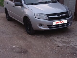2012 Lada (ВАЗ) Granta I, серебристый, 170000 рублей, вид 4