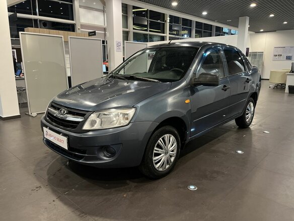 2014 Lada (ВАЗ) Granta I, серый, 318000 рублей - вид 6