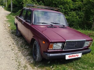2003 Lada (ВАЗ) 2107, пурпурный, 150000 рублей, вид 2