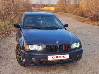 2002 BMW 3 серии 320i IV (E46) Рестайлинг, синий, 430000 рублей, вид 1