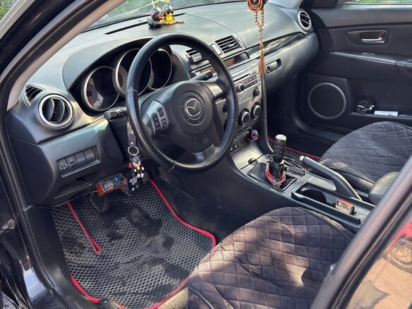 2007 Mazda 3 I (BK) Рестайлинг, чёрный, 320000 рублей - вид 7