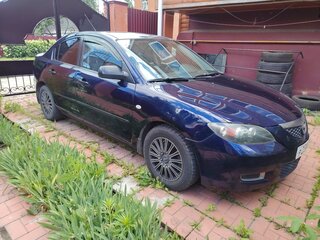 2008 Mazda 3 I (BK) Рестайлинг, синий, 350000 рублей, вид 4
