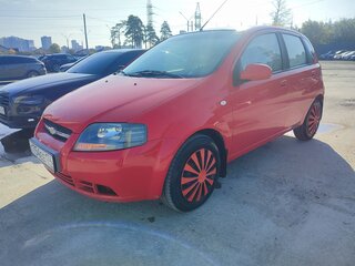 2008 Chevrolet Aveo I, красный, 190000 рублей, вид 1