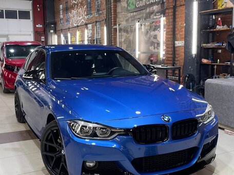 2016 BMW 3 серии 320i xDrive VI (F3x) Рестайлинг, синий, 2600000 рублей, вид 3