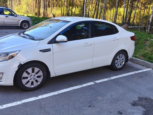 2012 Kia Rio 4-speed III, белый - вид 2