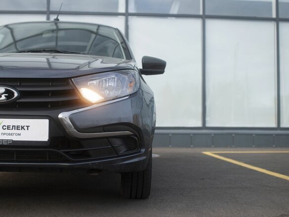 2019 Lada (ВАЗ) Granta I Рестайлинг, серый, 530000 рублей - вид 9