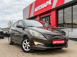 2016 Hyundai Solaris I Рестайлинг, коричневый, 579000 рублей, вид 1