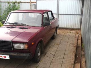 2004 Lada (ВАЗ) 2107, красный, 120000 рублей, вид 2