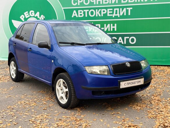 2004 Skoda Fabia I Рестайлинг, синий, 240000 рублей - вид 1