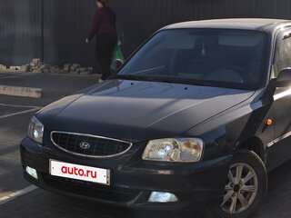 2007 Hyundai Accent ТагАЗ II, чёрный, 410000 рублей, вид 1