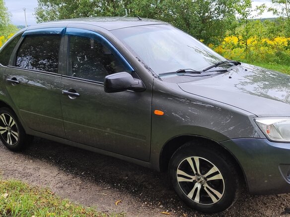 2013 Lada (ВАЗ) Granta I, серый, 285000 рублей - вид 4