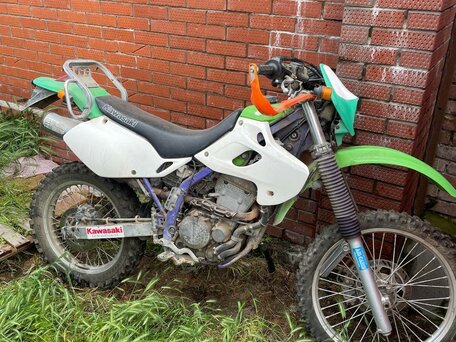 1993 Kawasaki KLX 250, зелёный, 230000 рублей, вид 1