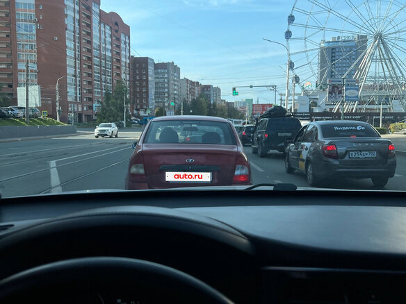 2005 Lada (ВАЗ) Kalina I, красный, 259000 рублей - вид 8