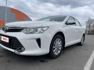 2014 Toyota Camry US Market VII (XV50) Рестайлинг, белый, 2400000 рублей, вид 2