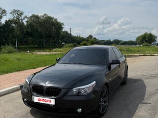 2005 BMW 5 серии 525i V (E60/E61), чёрный, 920000 рублей, вид 2