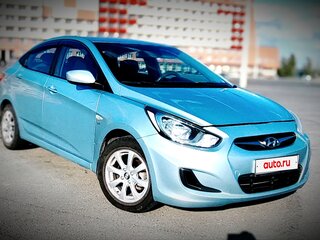 2012 Hyundai Solaris I, серый, 730000 рублей, вид 3