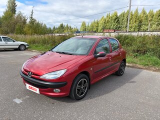 2004 Peugeot 206, красный, 268000 рублей, вид 1
